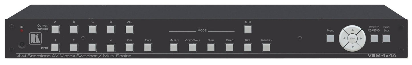 20-00065430 - Kramer Electronics VSM-4X4A IS A 4X4 SEAMLESS MATRIX SWITCHER THAT CAN ALSO BE USED AS A VIDEO WALL