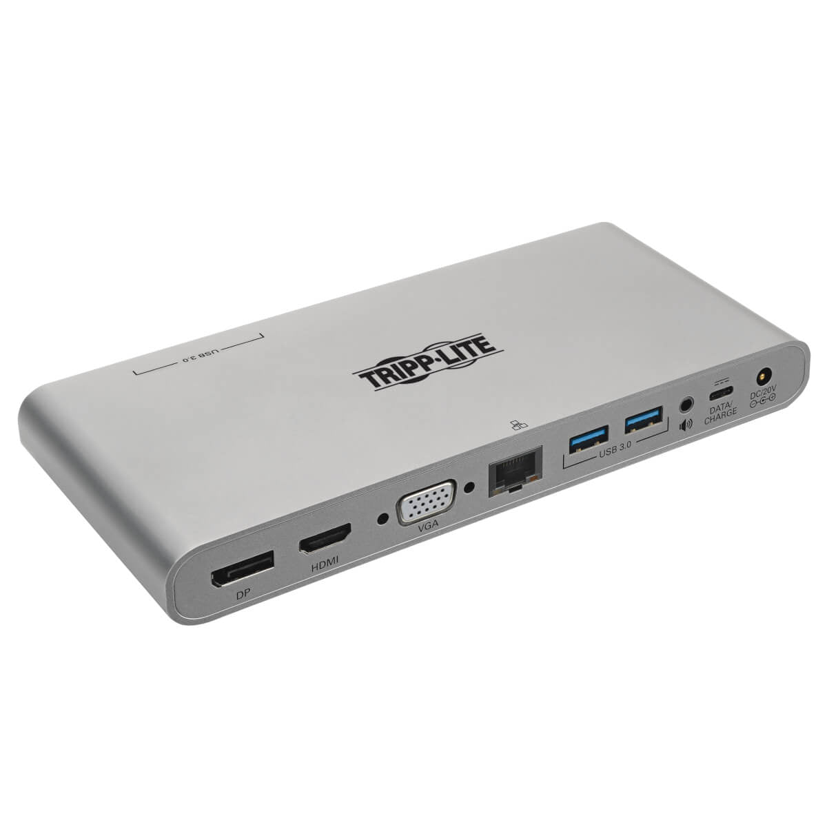 Tripp Lite U442-DOCK4-S notebook dock/port replicator Wired USB 3.2 Gen 2 (3.1 Gen 2) Type-C Silver