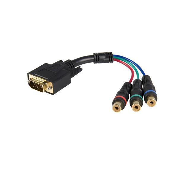 HD15CPNTMF - StarTech.com 6IN HD15 TO COMPONENT RCA BREAKOUT CABLE ADAPTER - M/F