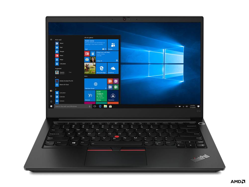 Lenovo ThinkPad E14 Notebook 14" Full HD AMD Ryzenâ„¢ 7 8 GB DDR4-SDRAM 256 GB SSD Wi-Fi 6 (802.11ax) Windows 10 Pro Black