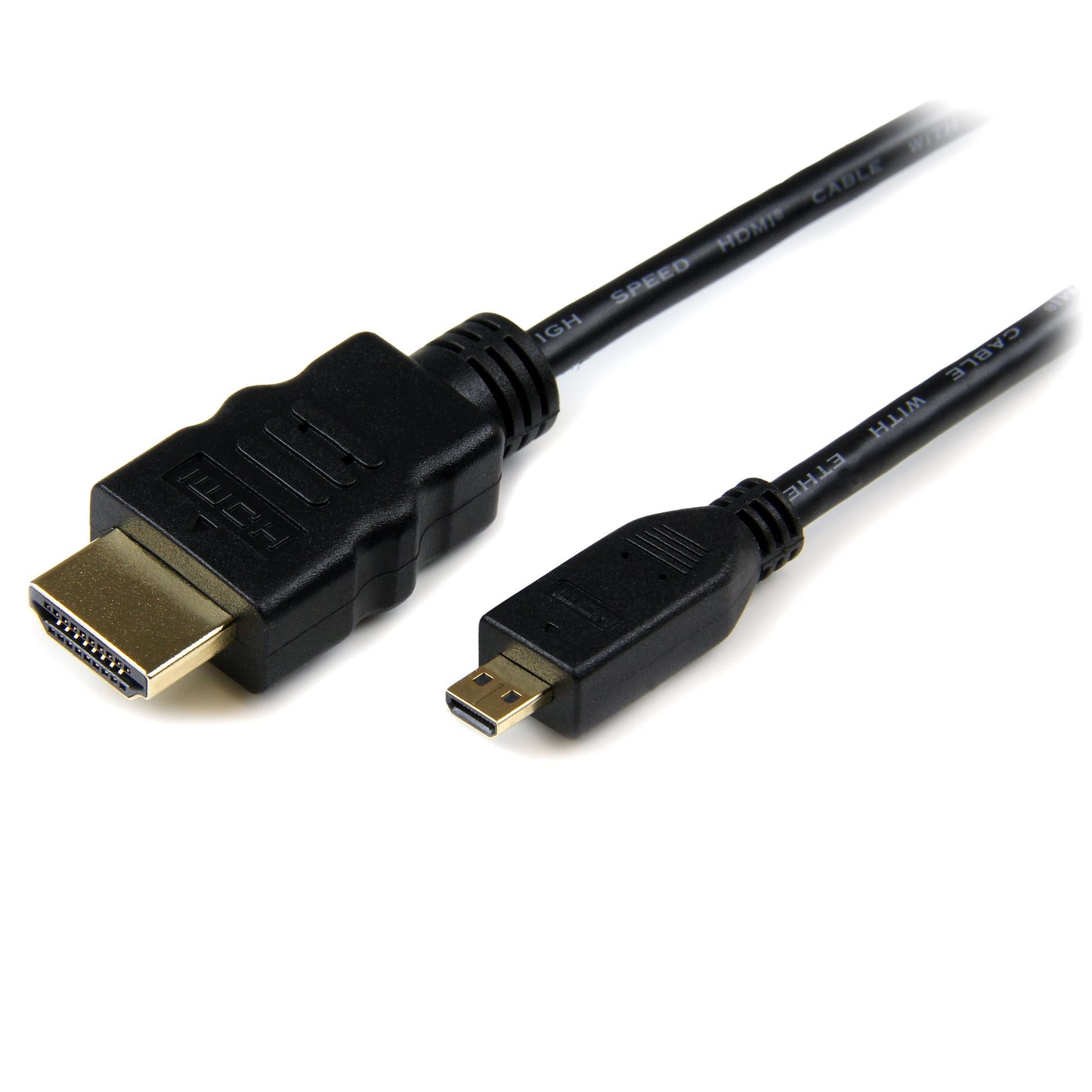 HDMIADMM3 - StarTech.com HDMI CABLE 35.8" (0.91 M) HDMI TYPE A (STANDARD) HDMI TYPE D (MICRO) BLACK