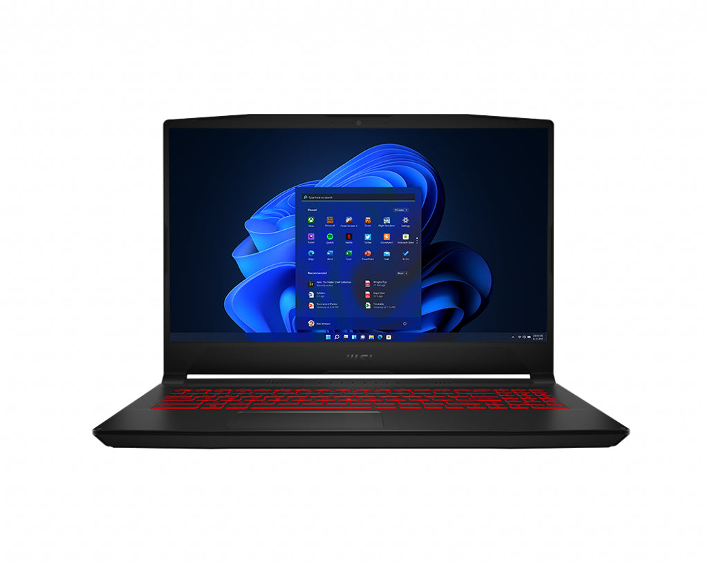 MSI Katana 11UC-1091 i5-11400H Notebook 15.6" Full HD Intel® Core™ i5 8 GB DDR4-SDRAM 512 GB SSD NVIDIA GeForce RTX 3050 Wi-Fi 6 (802.11ax) Windows 11 Home Black