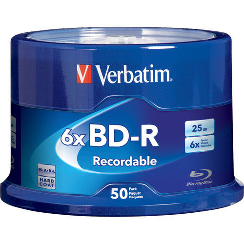 98397 - Verbatim BD-R 25GB 16X WITH BRANDED SURFACE-50PK SPINDLE