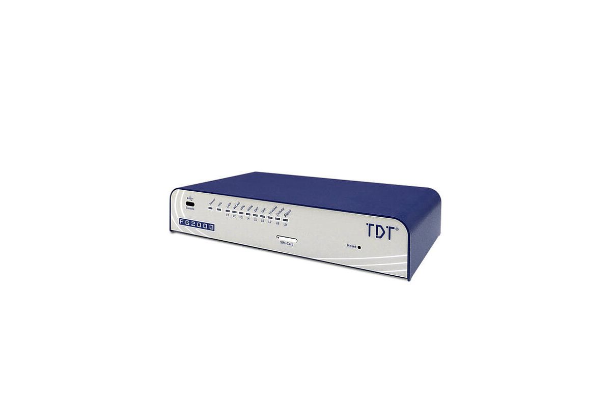 04-0440-2000-000 - TDT VPN-FG2000 5x2.5G/1xSFP+/IPsec VPNWireGuard Router
