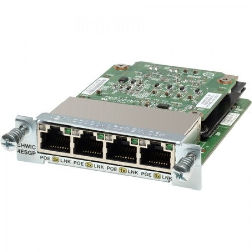 Cisco EHWIC-4ESG-P, Refurbished Ethernet 1000 Mbit/s Internal