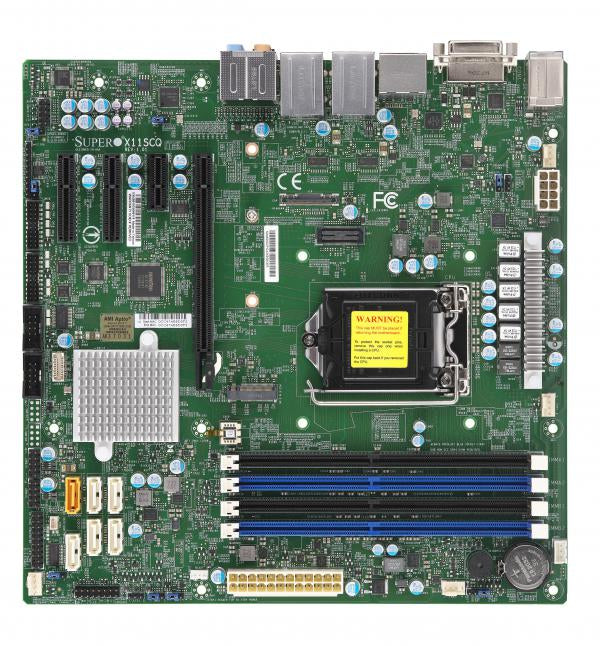 MOTHER BOARD-INTEL, X11SCQ,MICRO ATX,COFFELAKE PCH Q370,LGA1151,1 PCIEX16, SINGL