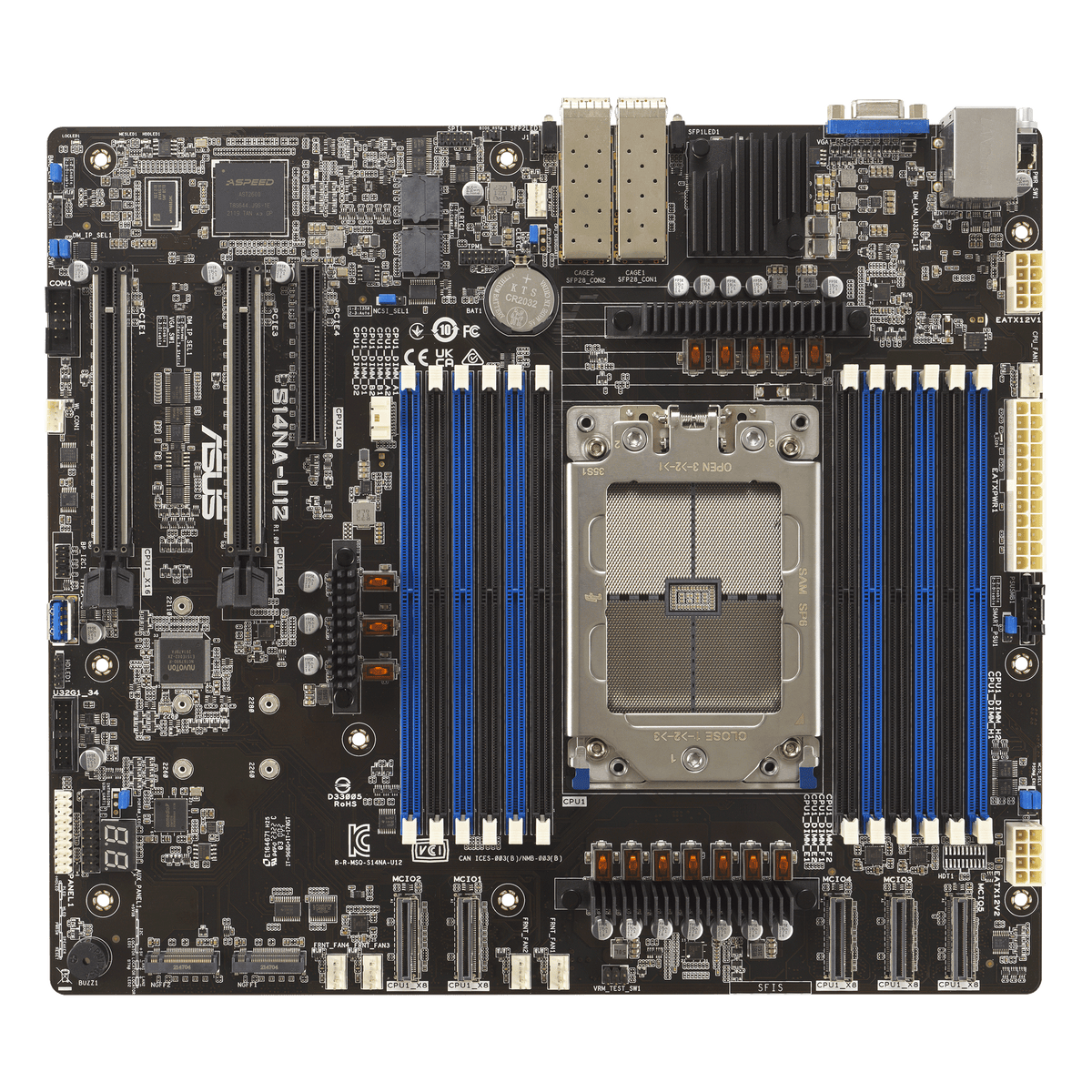 90SB0CG0-M0UAY0 - Asus S14NA-U12 SP6 DDR5 CEB Server Motherboard