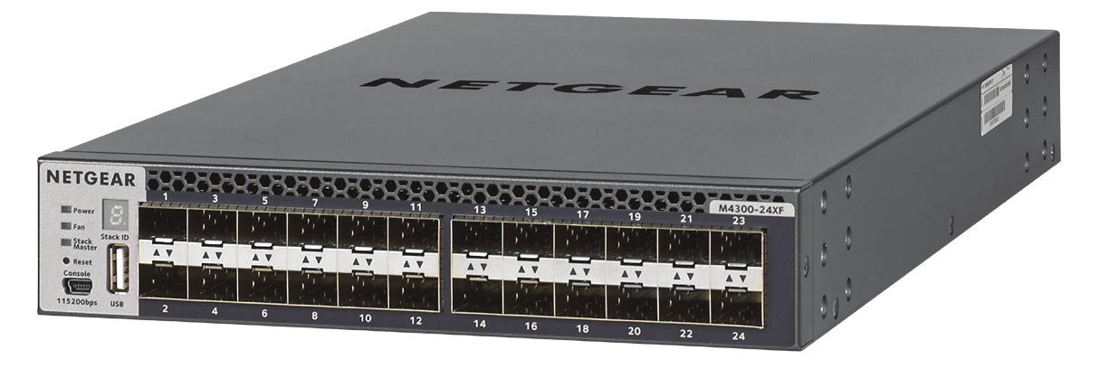NETGEAR M4300-24XF Managed L3 10G Ethernet (100/1000/10000) 1U Black, Gray