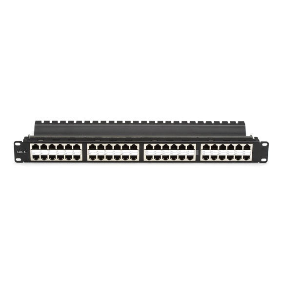 CAT5E FEED-THROUGH PATCH PANEL - 1U, SHIELDED, 48-PORT, GSA, TAA