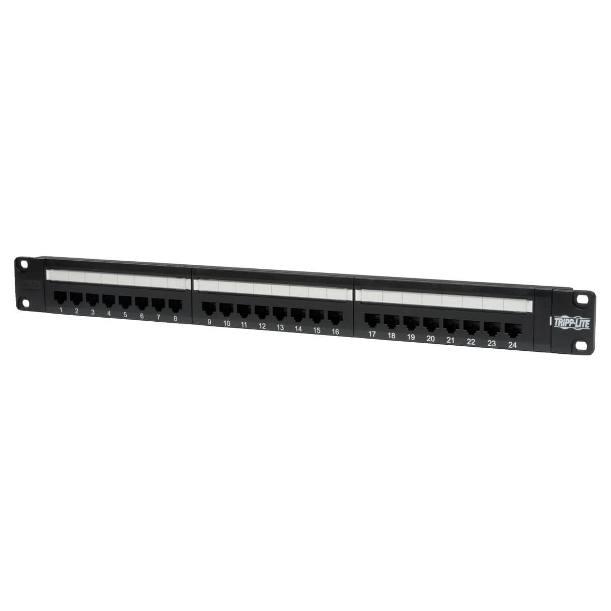 24-PORT CAT5E CAT5 RACKMOUNT PATCH PANEL 568B 110 PUNCH 1URM