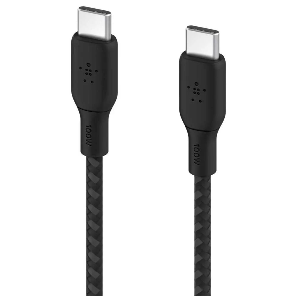 CAB014BT3MBK - Belkin BoostCharge 10' 100W Braided USB-C Cable Black