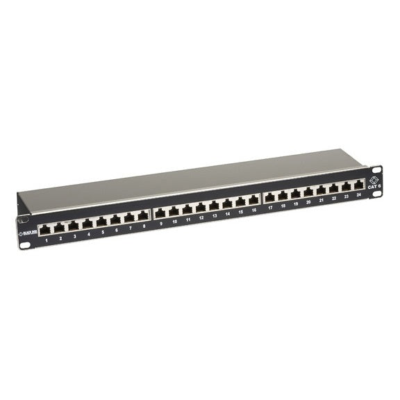 CAT6 SHIELDED PATCH PANEL - 1U, 24-PORT, GSA, TAA