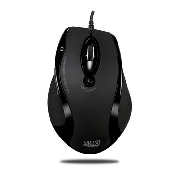 IMOUSEG2 - Adesso USB ERGONOMIC OPTICAL MOUSE WITH ADJUSTABLE DPI INTERNET NAVIGATIONAL