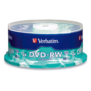 95179 - Verbatim DVD-RW 4.7GB 4X BRANDED SURFACE 30PK SPINDLE