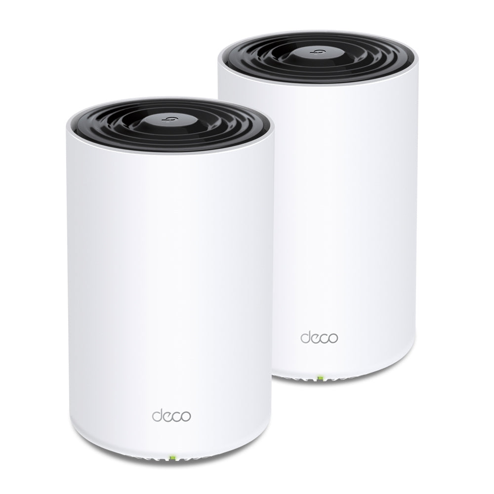 TP-Link Deco X68 (2-pack) Tri-band (2.4 GHz / 5 GHz / 5 GHz) Wi-Fi 6 (802.11ax) Black, White Internal