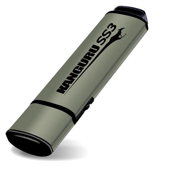 KF3WP-512G - Kanguru SS3 FLASH DRIVE - 512GB USB 3.0. PHYSICAL WRITE PROTECT SWITCH.