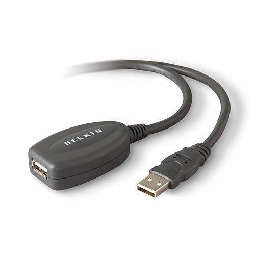F3U130-16 - Belkin USB ACTIVE EXTENSION CABLE - SUSTAINS SIGNAL FOR UP TO AN ADDITIONAL 16 FT.