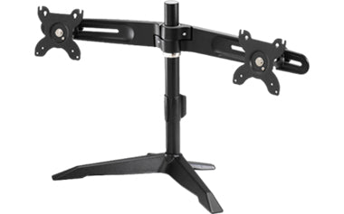 AMR2SU - Amer Networks DUAL MONITOR LCD/LED MONITOR STAND. SUPPORTS VESA MOUNTING FOR 75MM AND 100MM