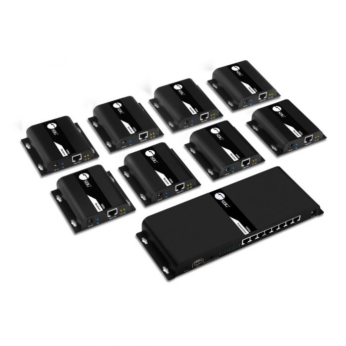 CE-H25G11-S1 - SIIG 120m 1 x 8 HDMI Splitter HDbitT over IP Extender
