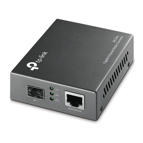 MC220L - TP-Link 1 X PORT 1000BASE-T + 1 X PORT SFP GIGABIT ETHERNET MEDIA CONVERTER
