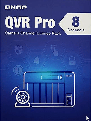 LIC-SW-QVRPRO-8CH - QNAP QVR Pro 8 Channel License QVR Pro Gold