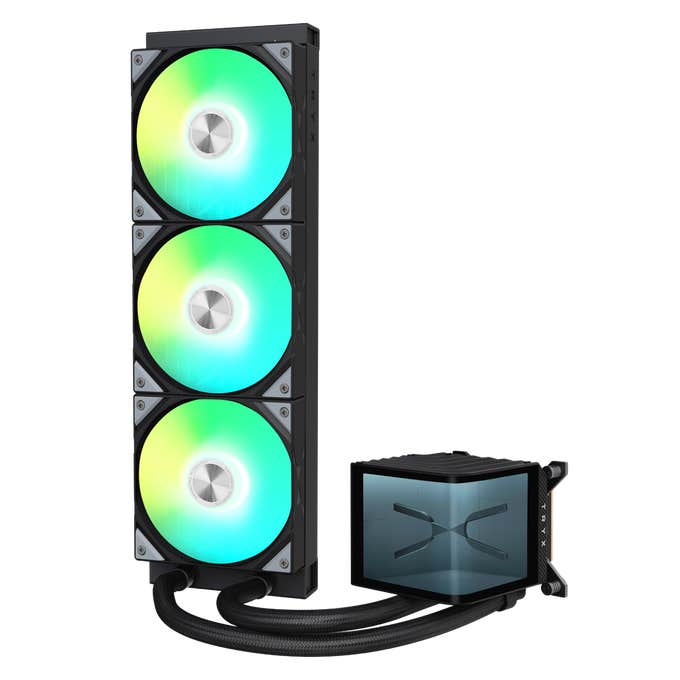 L-P360A-AS3M-G1K - TRYX PANORAMA 360 ARGB Black AMOLED AIO Liquid CPU Cooler