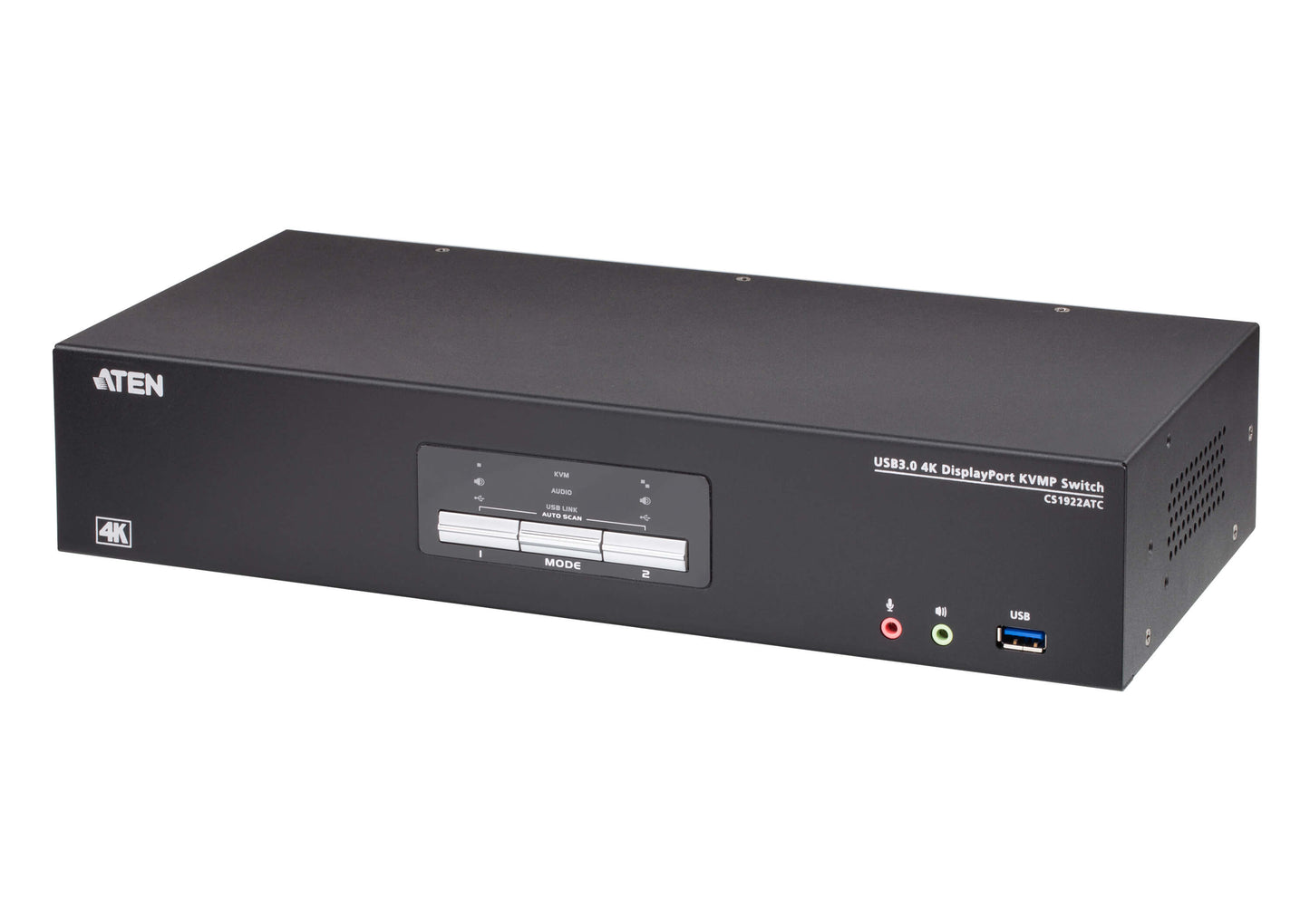 194220 - ATEN 2-Port USB 3.0 4K DisplayPort KVMP Switch-TAA Compliant