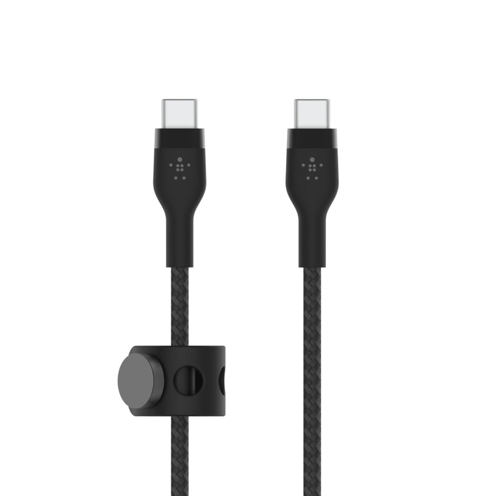 CAB011BT3MBK - Belkin USB-C TO USB-C 2.0, BRAID SIL, 3M, BLK
