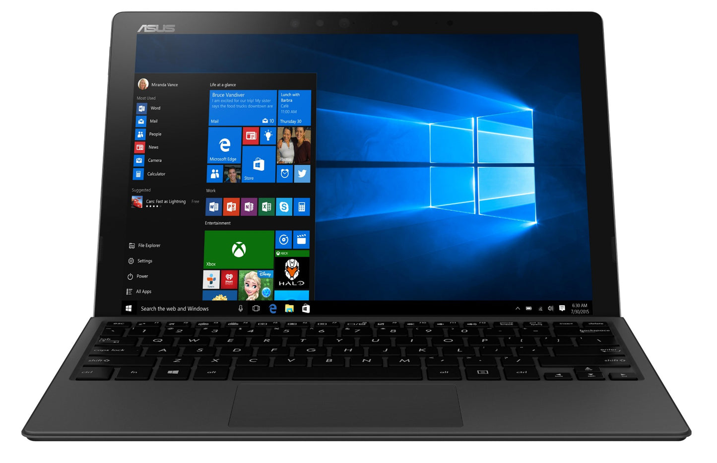 ASUS Transformer 3 Pro T303UA-DS76T notebook Hybrid (2-in-1) 12.6" Touchscreen 6th gen Intel® Core™ i7 16 GB LPDDR3-SDRAM 512 GB SSD Windows 10 Home Gray, Titanium