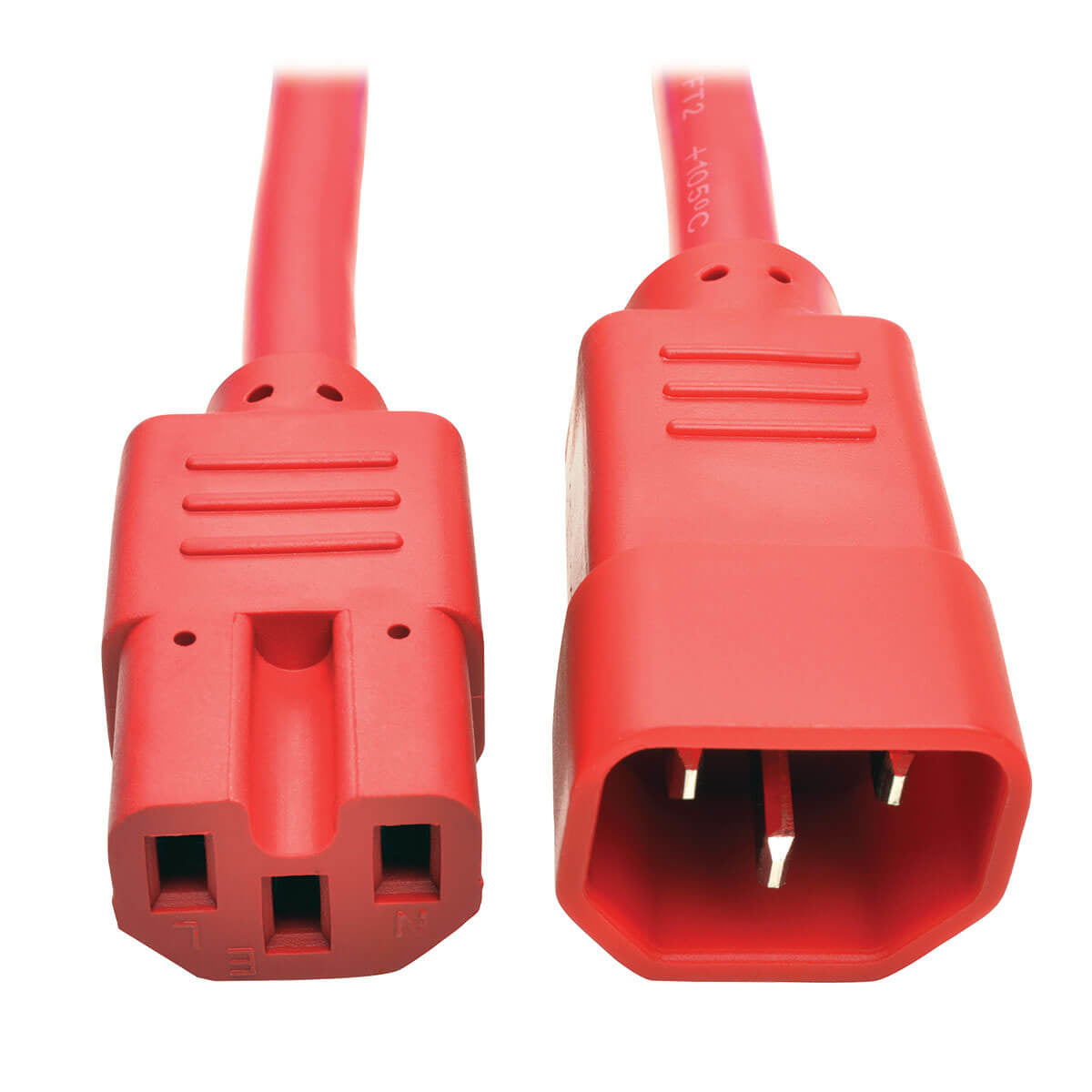 P018-003-ARD - Tripp Lite HEAVY-DUTY COMPUTER POWER CORD, 15A, 14 AWG (IEC-320-C14 TO IEC-320-C15), RED, 3