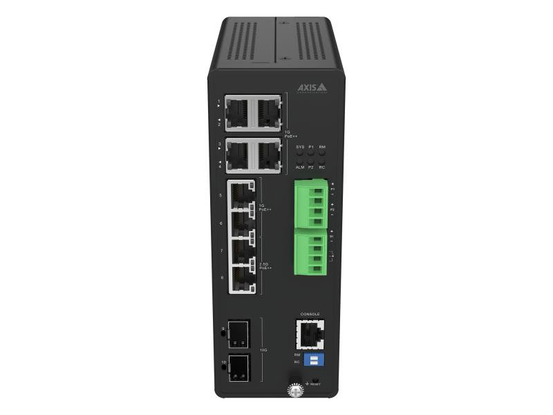 02621-001 - Axis 8-Port Gigabit PoE+ 2-Port SFP Managed Network Switch