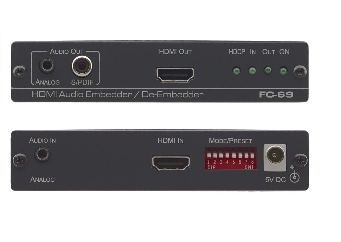 41-90043490 - Kramer Electronics FC-69 IS A HIGH-PERFORMANCE 4K@60HZ (4:2:0), 4KX2K HDMI AUDIO EMBEDDER AND DE-E