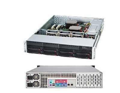 Supermicro 825TQC-R802LPB Rack Black 800 W