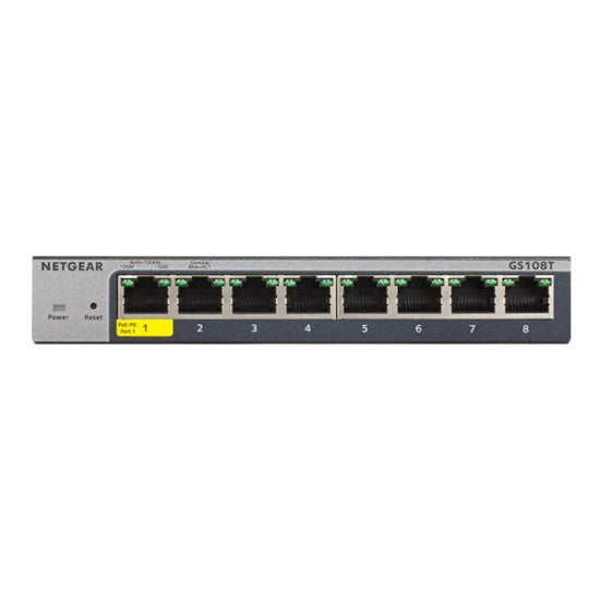 GS108T-300PES - Netgear 8-Port Gigabit Smart Managed Switch