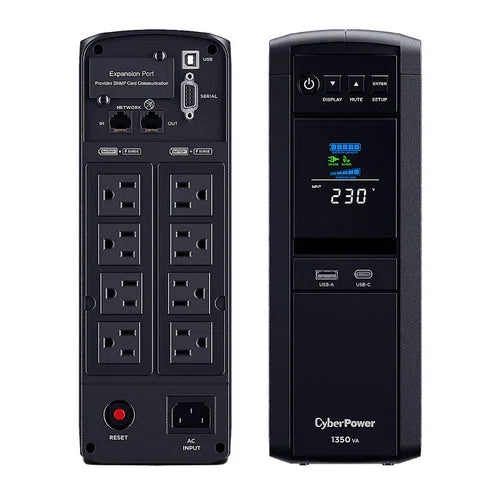 CP1350EPFCLCD - CyberPower 1350VA 810W Pure Sine Wave Line-Interactive UPS