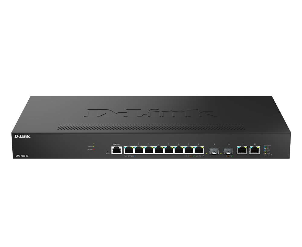 DMS-1250-12 - D-Link 2.5G Multi-Gigabit Smart Managed Switch