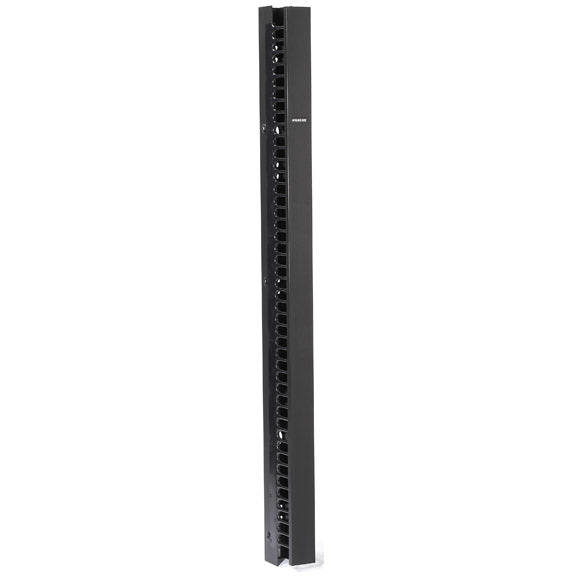 VERTICAL IT RACKMOUNT CABLE MANAGER - 45U X 3.5"W, SINGLE-SIDED, BLACK, GSA, TAA