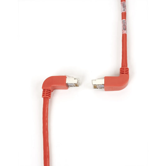 EVNSL213S-0015-90DU - Black Box CAT6 250-MHZ MOLDED ANGLED STRANDED ETHERNET PATCH CABLE - SHIELDED (S/FTP), CM