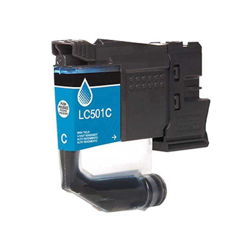 LC501C - Brother Standard-Yield Cyan Ink Cartridge Up to 200 Pages