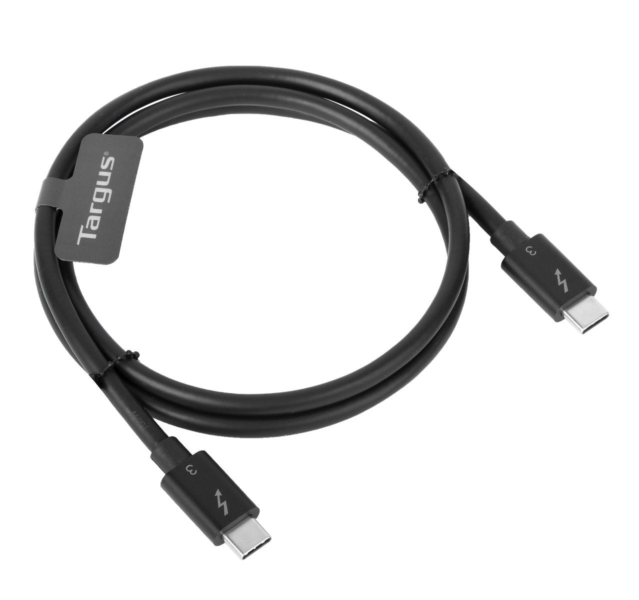 ACC1128GLX - Targus 0.8M USB-C MALE TO USB-C MALE THUNDERBOLT 3 40GBPS CABLE BLACK