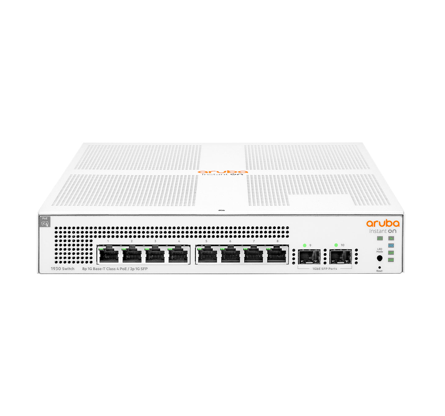Hewlett Packard Enterprise Aruba Instant On 1930 Managed L2+ Gigabit Ethernet (10/100/1000) Power over Ethernet (PoE) 1U White