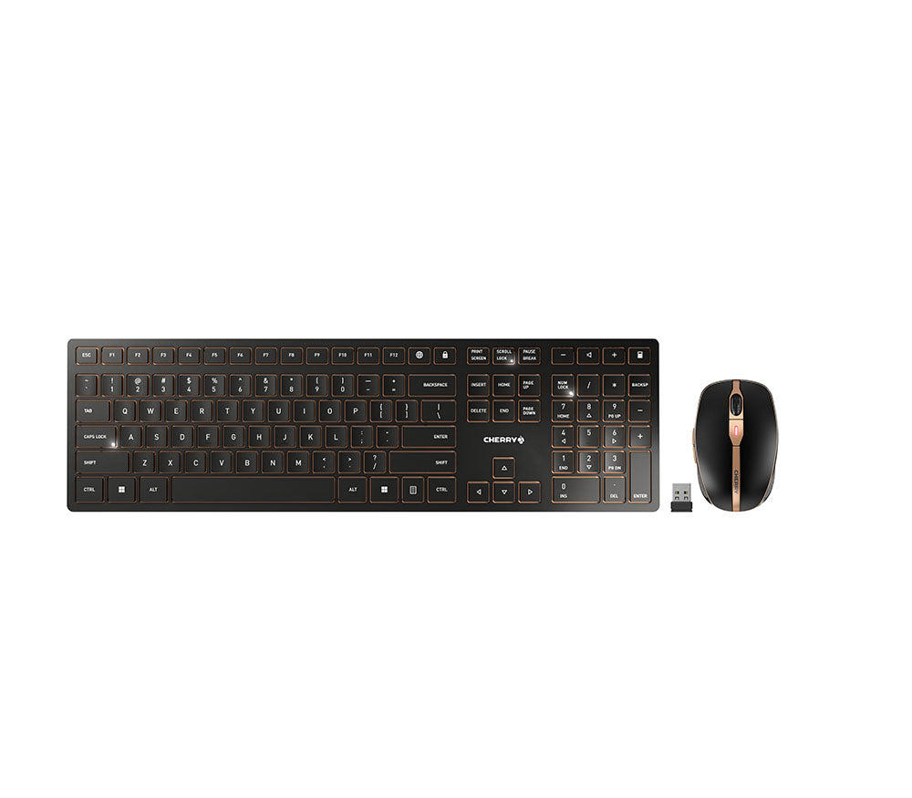 JD-9100US-2 - CHERRY BLUETOOTH OR 2.4GHZ WIRELESS, AES-128 BIT 128 ENCRYPTION (KEYBOARD & MOUSE), 104