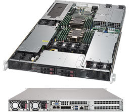 Supermicro SYS-1029GP-TR server barebone Intel® C621 LGA 3647 (Socket P) Rack (1U) Black