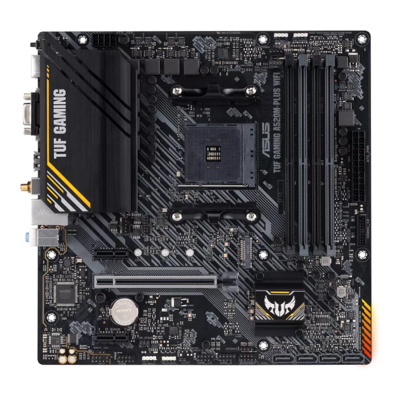 90MB17F0-M0EAY0 - Asus TUF GAMING A520M-PLUS WIFI AM4 DDR4 Micro-ATX WiFi 5 Gaming Motherboard