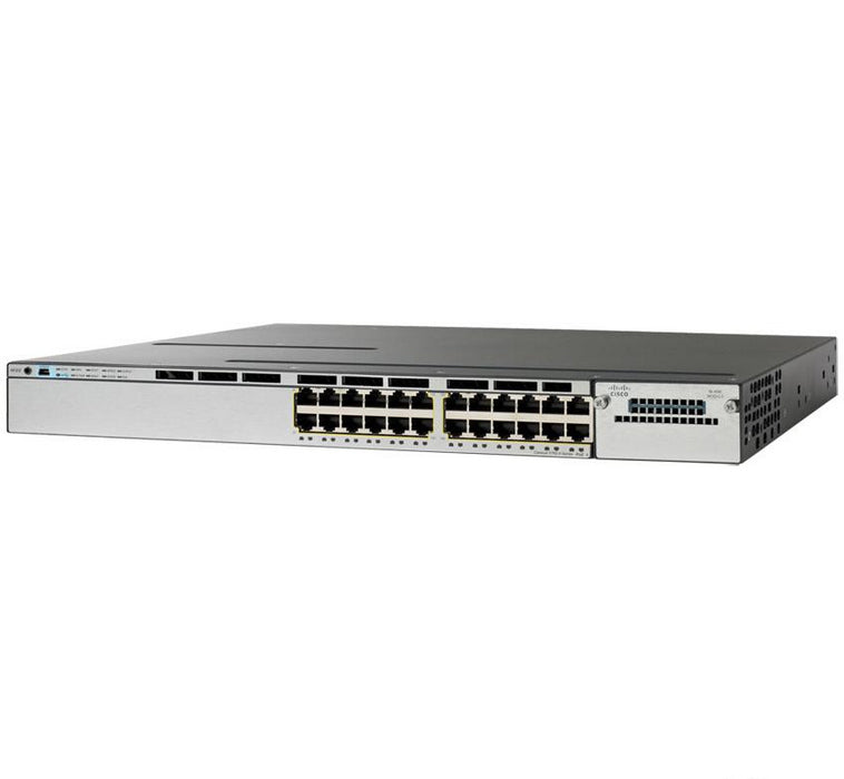 Cisco Catalyst C3750X-24P-E, Refurbished Managed L2 Gigabit Ethernet (10/100/1000) Power over Ethernet (PoE) 1U Black