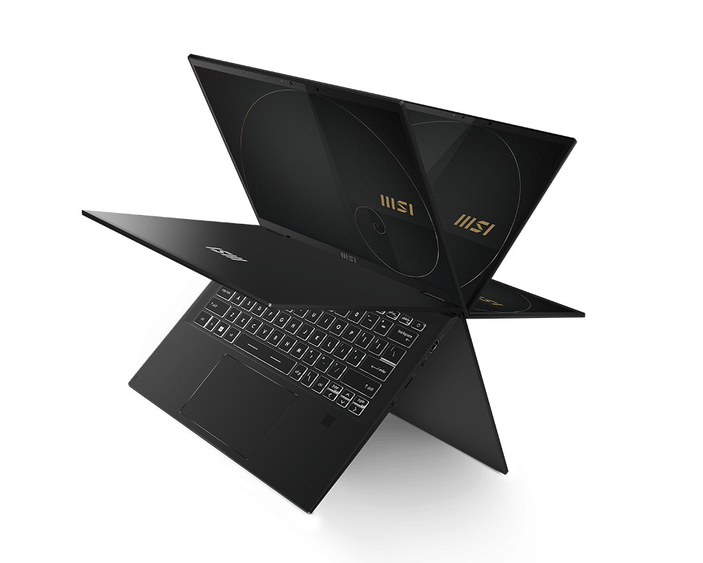MSI Summit E14 Flip Evo A12MT-015 i7-1260P Hybrid (2-in-1) 14" Touchscreen Quad HD+ Intel® Core™ i7 32 GB LPDDR5-SDRAM 1000 GB SSD Wi-Fi 6E (802.11ax) Windows 11 Pro Black
