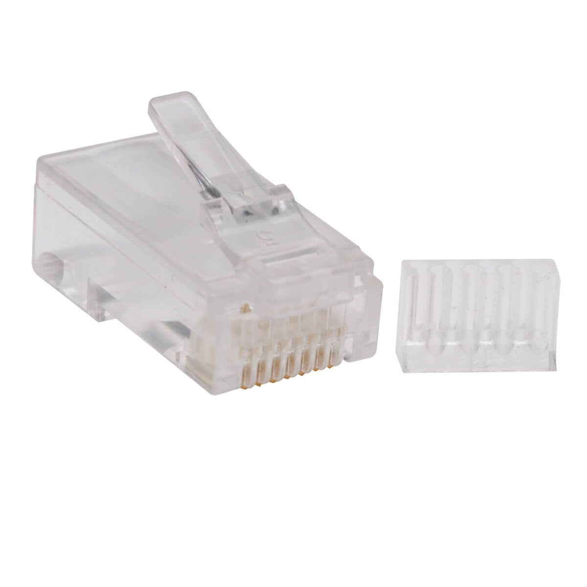 CAT6 GIGABIT RJ45 MODULAR CONNECTOR PLUG W/ LOAD BAR 100 PACK