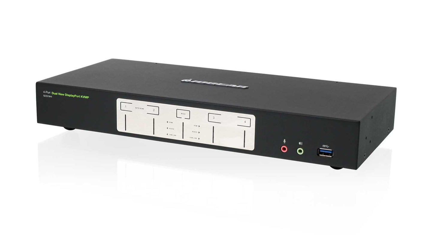 GCS1944 - iogear 4-PORT 4K DUAL DISPLAYPORT KVM