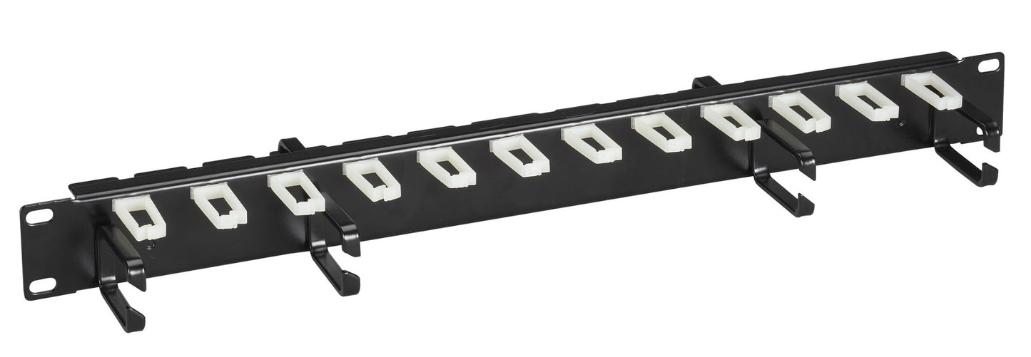 HORIZONTAL RACKMOUNT IT CABLE MANAGER - 1U, 19", DOUBLE-SIDED, BLACK, GSA, TAA
