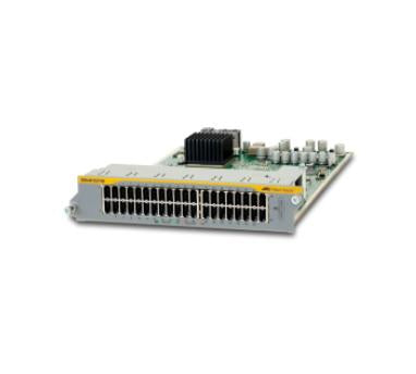 THE ALLIED TELESIS SBX81GT40 LINE CARD PROVIDES 40 GIGABIT COPPER PORTS FOR MAXI